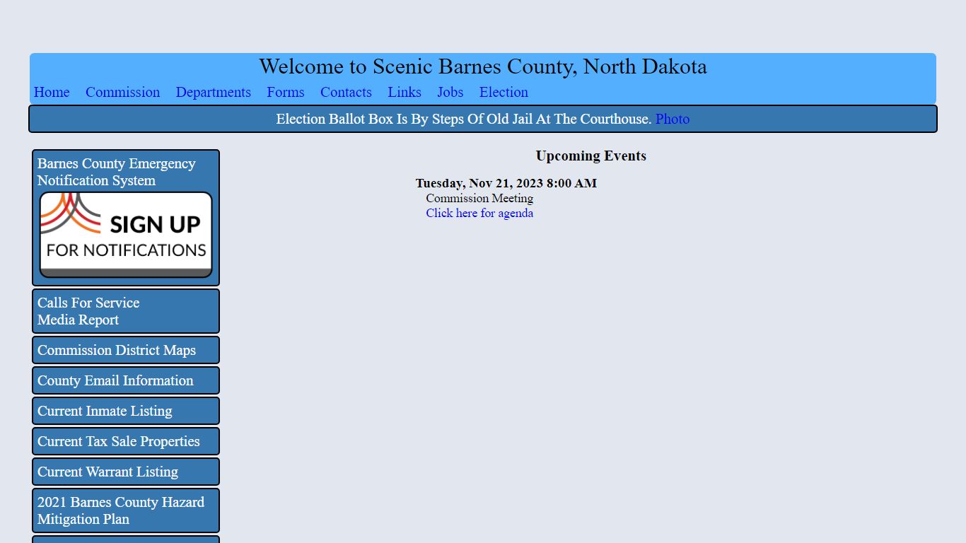 Barnes County Webpage