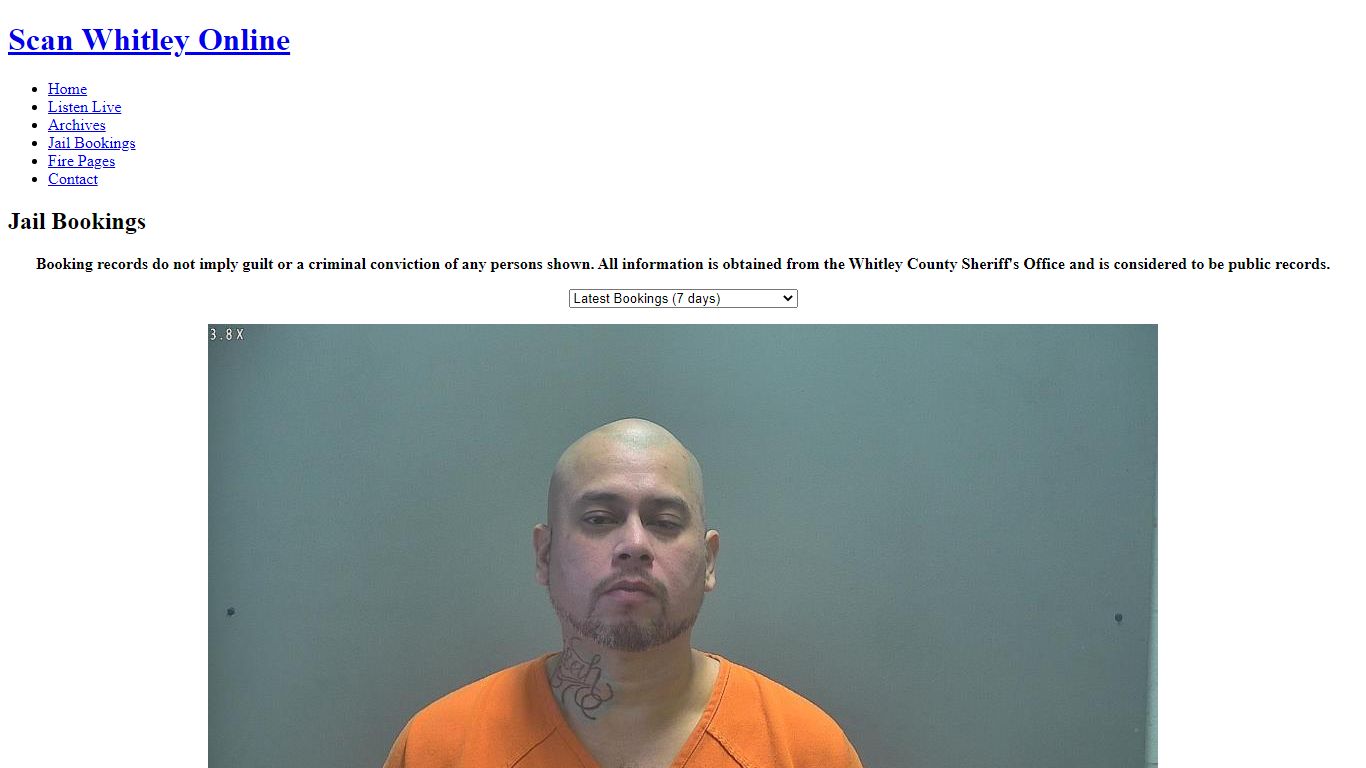 SWO - Jail Bookings